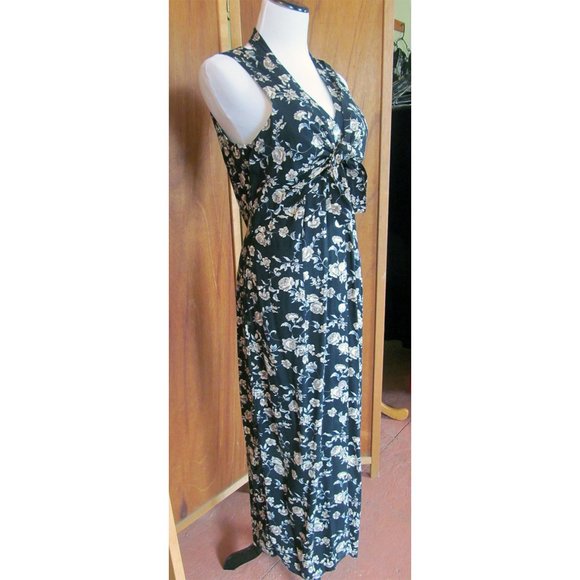 Vintage Benson & Smith BOHO Maxi Hippie Casual/Summer Halter Dress WPL Label S15 - Picture 8 of 12